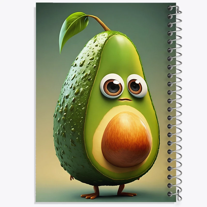 دفتر مشق 100 برگ خندالو طرح آووکادو کد F8622