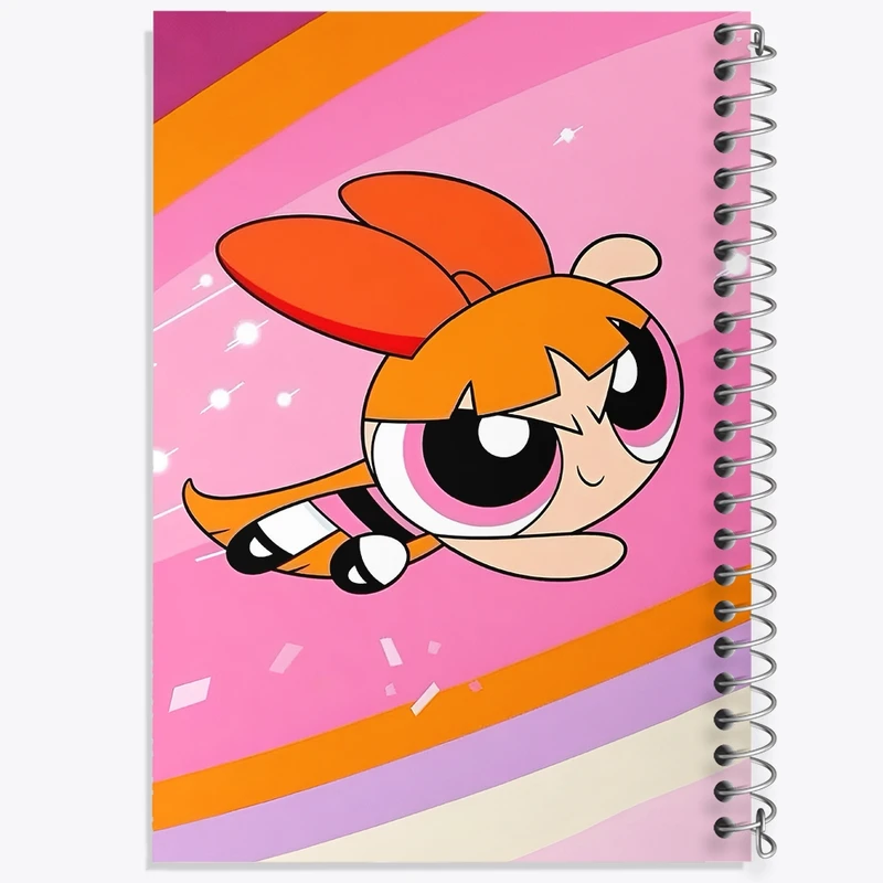 دفتر طراحی 50 برگ خندالو طرح دختران نیرومند (The Powerpuff Girls) کد N4444