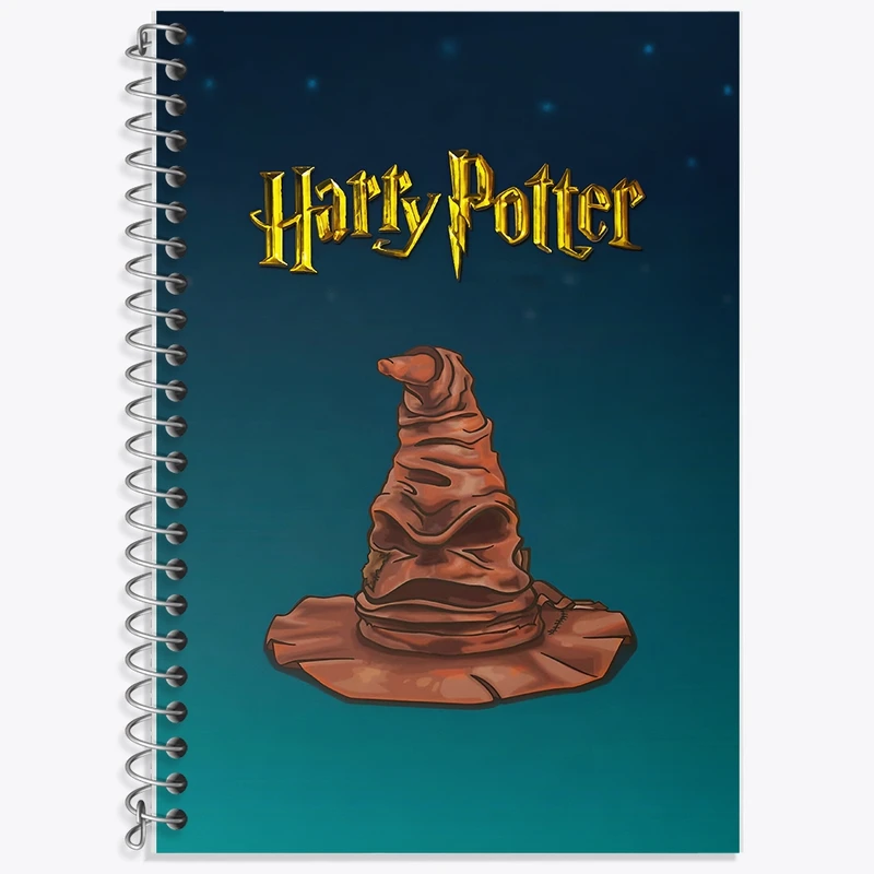 دفتر زبان 50 برگ خندالو مدل سه خط طرح هری پاتر (Harry Potter) کد F8636