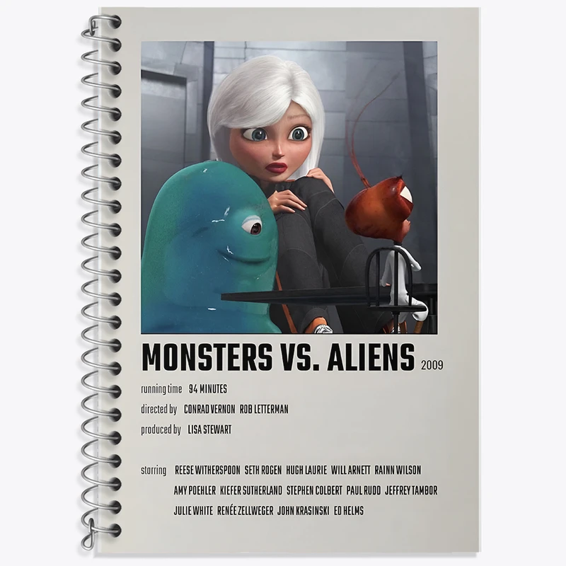دفتر نت موسیقی 50 برگ خندالو طرح هیولاها علیه بیگانگان (Monsters vs. Aliens) کد F13225