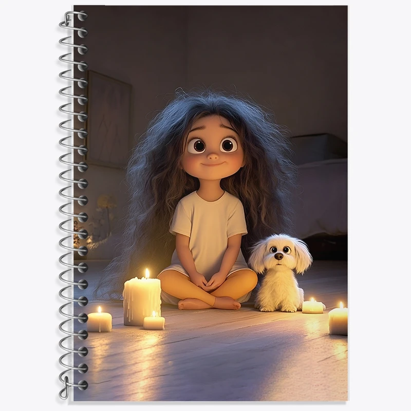 دفتر لغت 50 برگ خندالو طرح دخترانه بامزه کد F8753