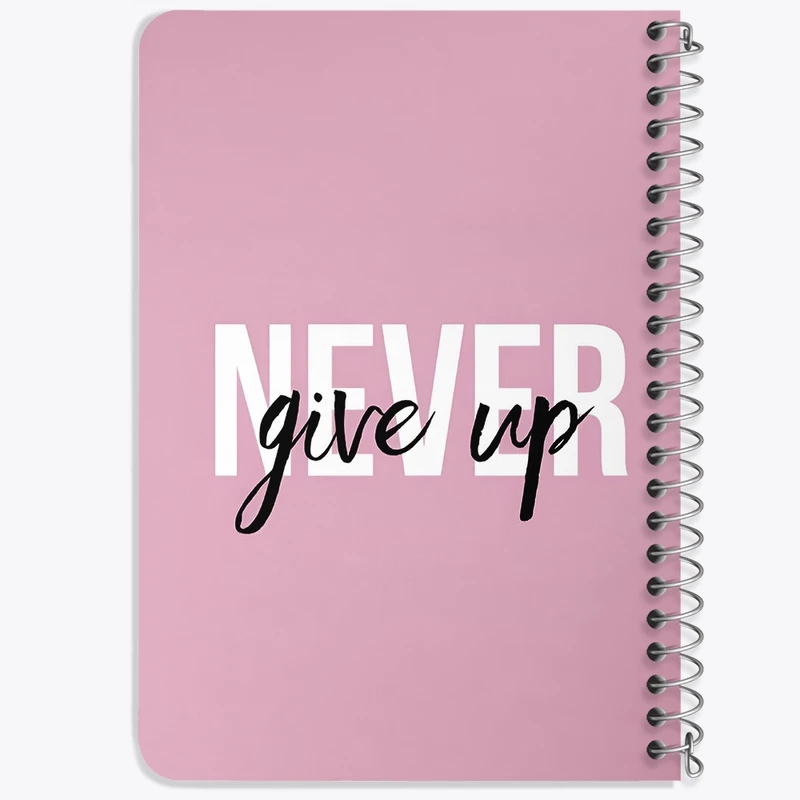 دفتر یادداشت 50 برگ خندالو طرح Never Give Up کد N2634