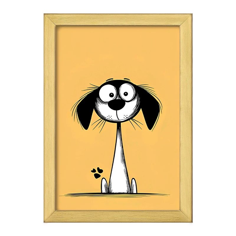 تابلو خندالو طرح سگ (Dog) کد F6380