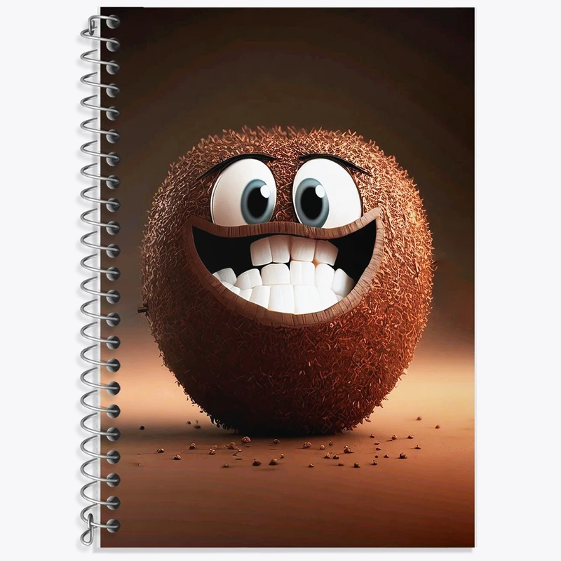 دفتر نت موسیقی 50 برگ خندالو طرح کیوی بامزه کد F8621