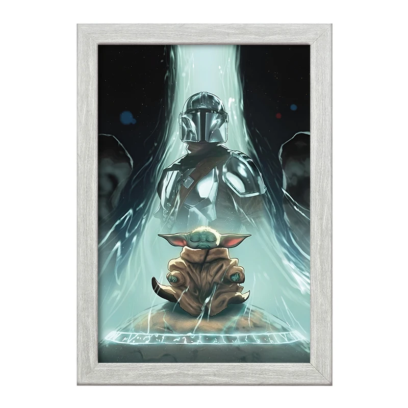 تابلو خندالو طرح مندلورین (The Mandalorian) کد F13751