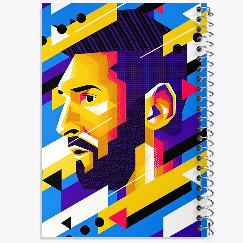 دفتر طراحی 50 برگ خندالو طرح لیونل مسی کد F4614