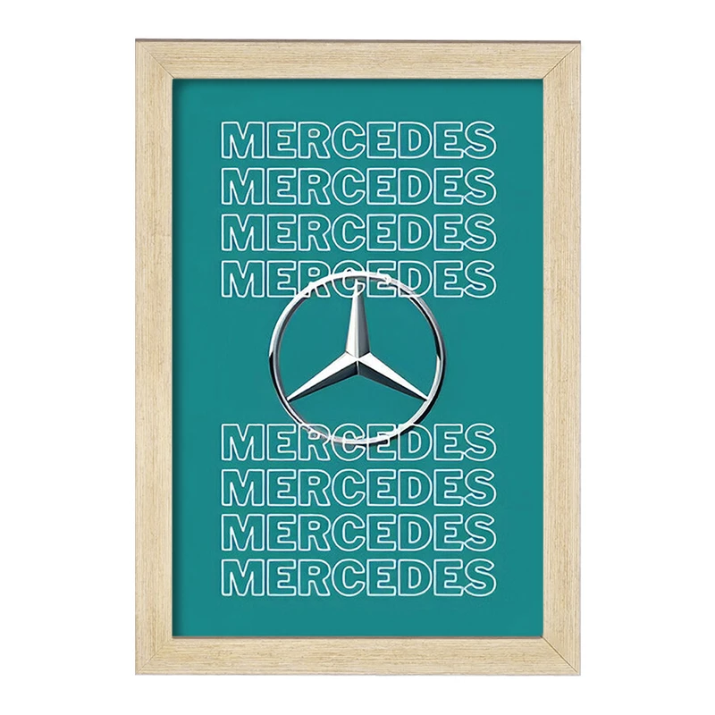 تابلو خندالو طرح مرسدس بنز (Mercedes Benz) کد F13525