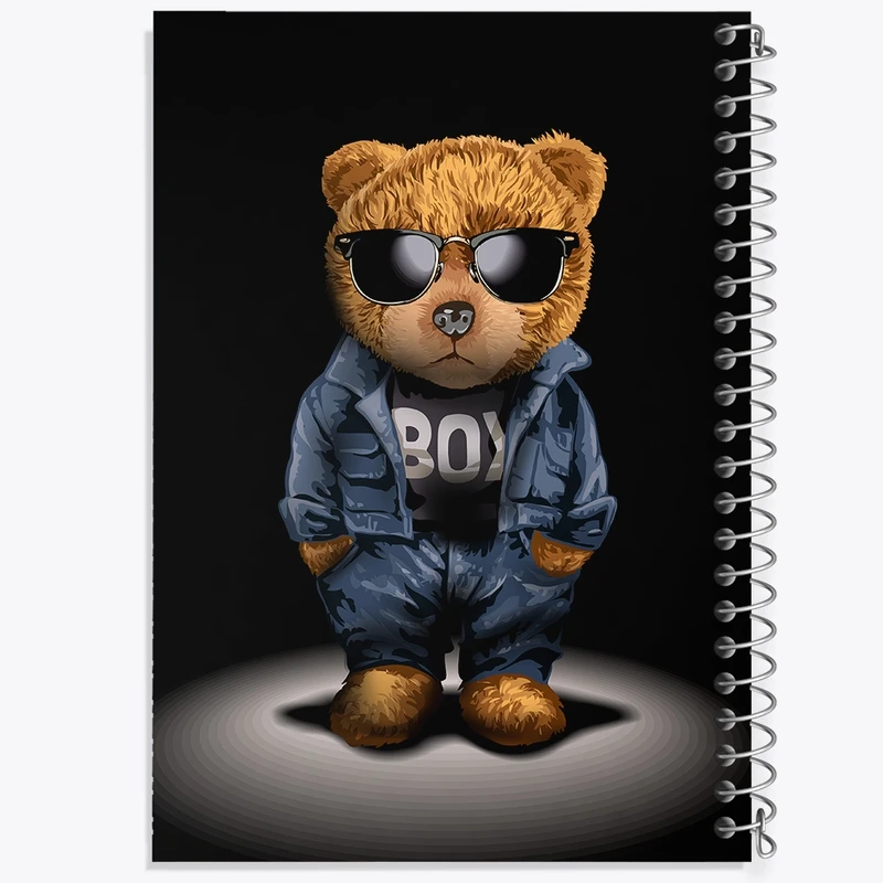 دفتر طراحی 50 برگ خندالو طرح تدی Teddy کد 26152