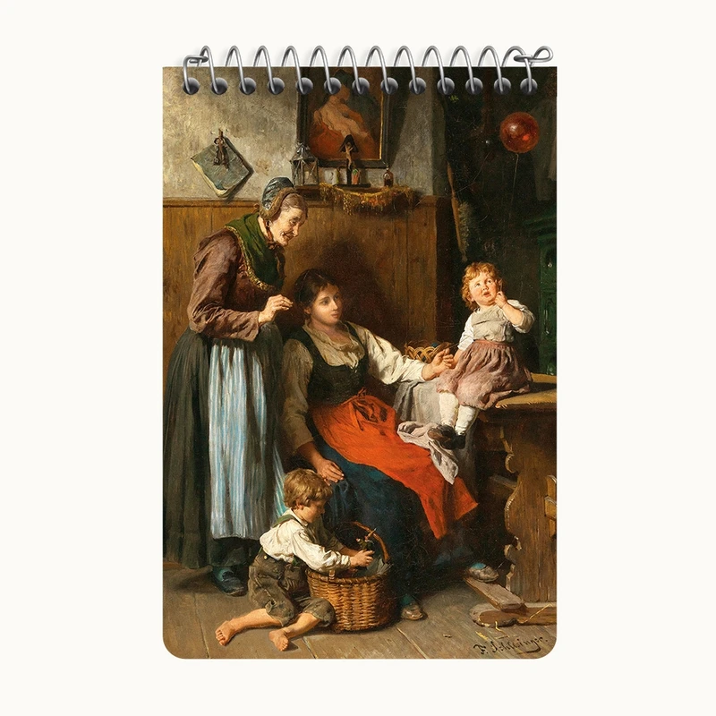 دفتر یادداشت 50 برگ خندالو طرح نقاشی بالون قرمز اثر فلیکس شلزینگر کد F12305