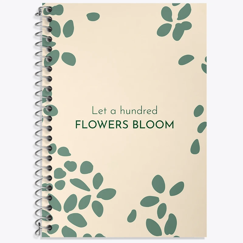دفتر نت موسیقی 50 برگ خندالو طرح Let A Hundred Flowers Bloom کد N6904