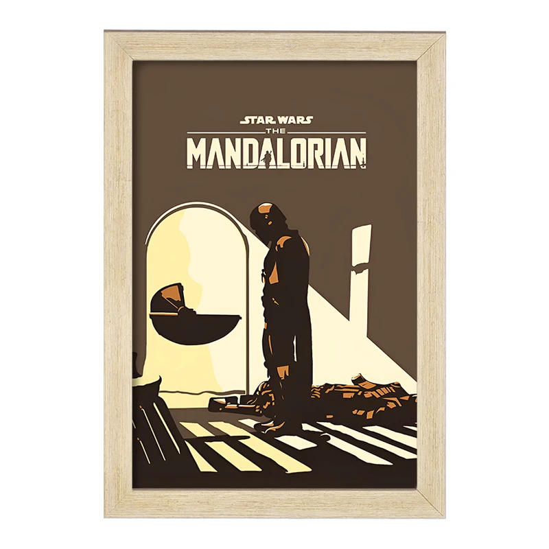 تابلو خندالو طرح مندلورین (The Mandalorian) کد F13742