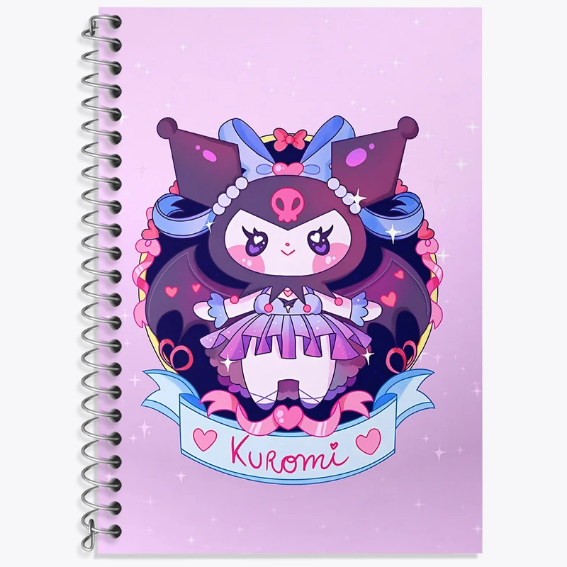 دفتر نت موسیقی 50 برگ خندالو طرح کرومی (Kuromi) کد N8976