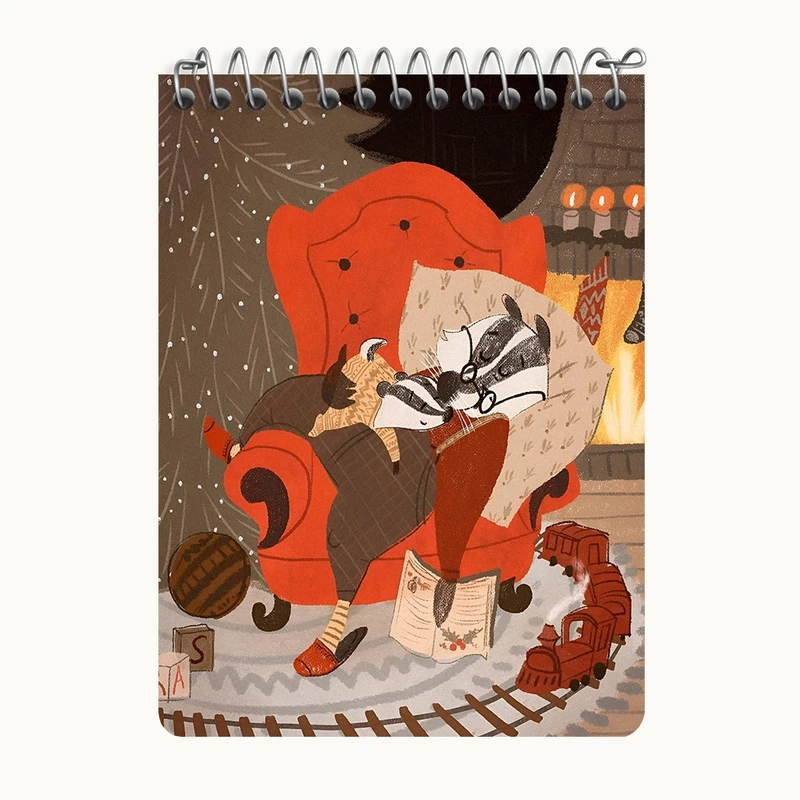 دفتر یادداشت 50 برگ خندالو طرح راکون کد N6376