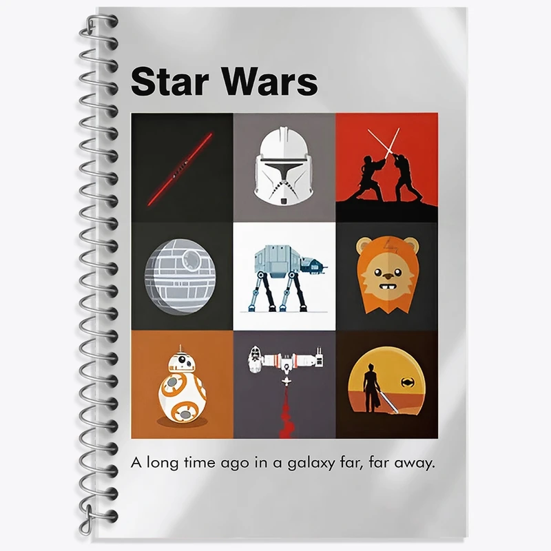 دفتر لغت 50 برگ خندالو طرح جنگ ستارگان (Star Wars) کد F13805