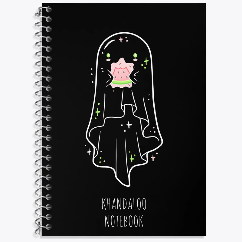 دفتر زبان 50 برگ خندالو مدل دو خط طرح روح بامزه کد N8847