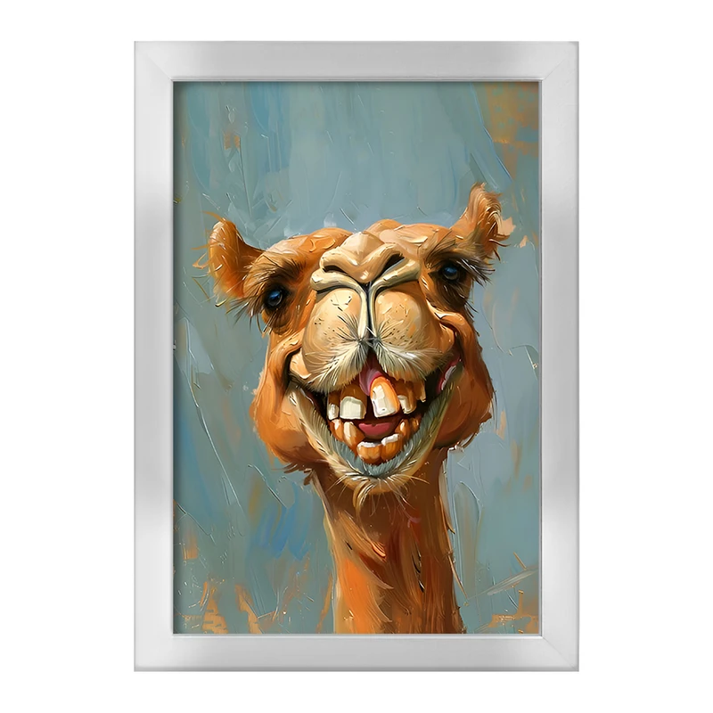 تابلو خندالو طرح شتر خنگ کد F6602