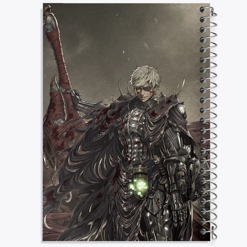 دفتر طراحی 50 برگ خندالو طرح بازی شکارچی هیولا (Monster Hunter) کد 33223