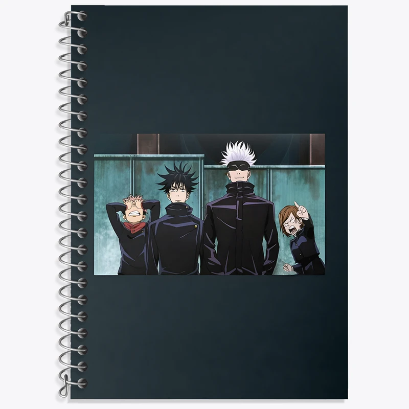 دفتر زبان دوخط 50 برگ خندالو طرح جوجوتسو کایسن (Jujutsu Kaisen) کد N7268