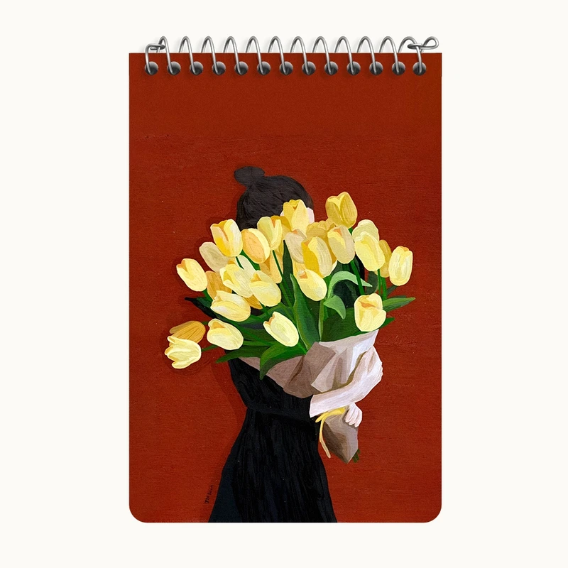 دفتر یادداشت 50 برگ خندالو طرح دخترانه فانتزی کد F10900