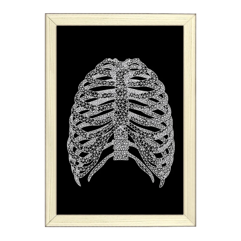تابلو خندالو طرح قفسه سینه (Rib Cage) کد F13961