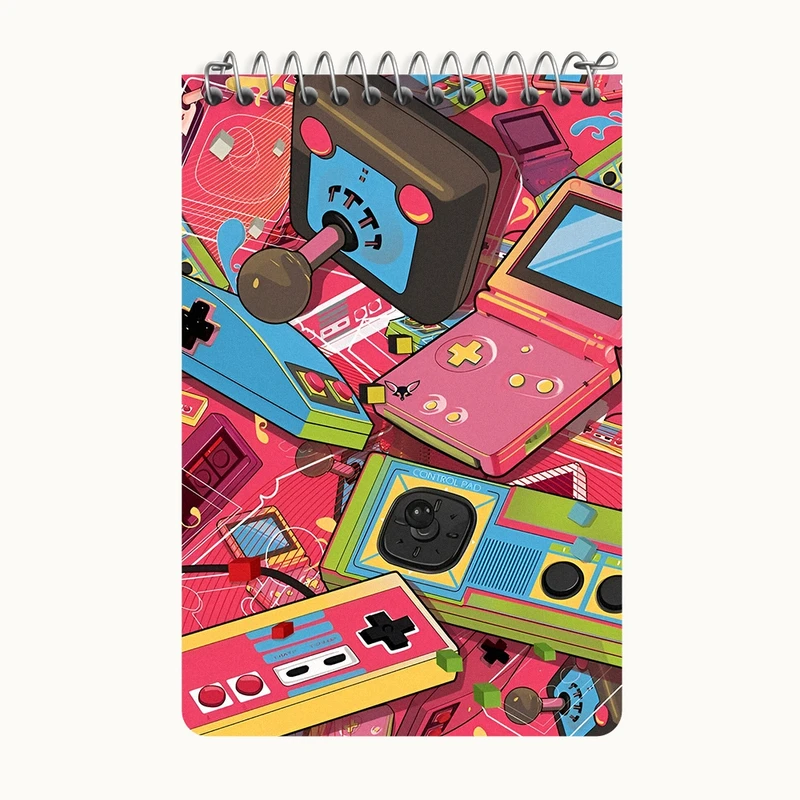 دفتر یادداشت 50 برگ خندالو طرح گیمر (Gamer) کد F3980