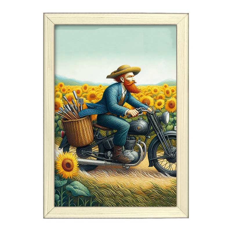 تابلو خندالو طرح ونسان ونگوگ کد F8781