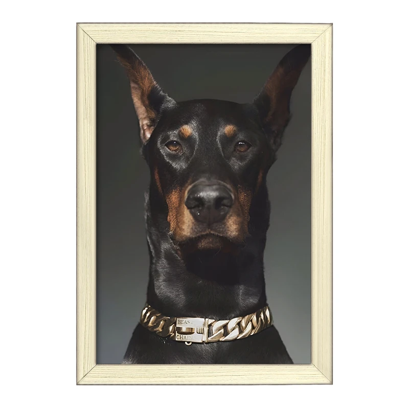 تابلو خندالو طرح سگ دوبرمن (Dobermann) کد F13638