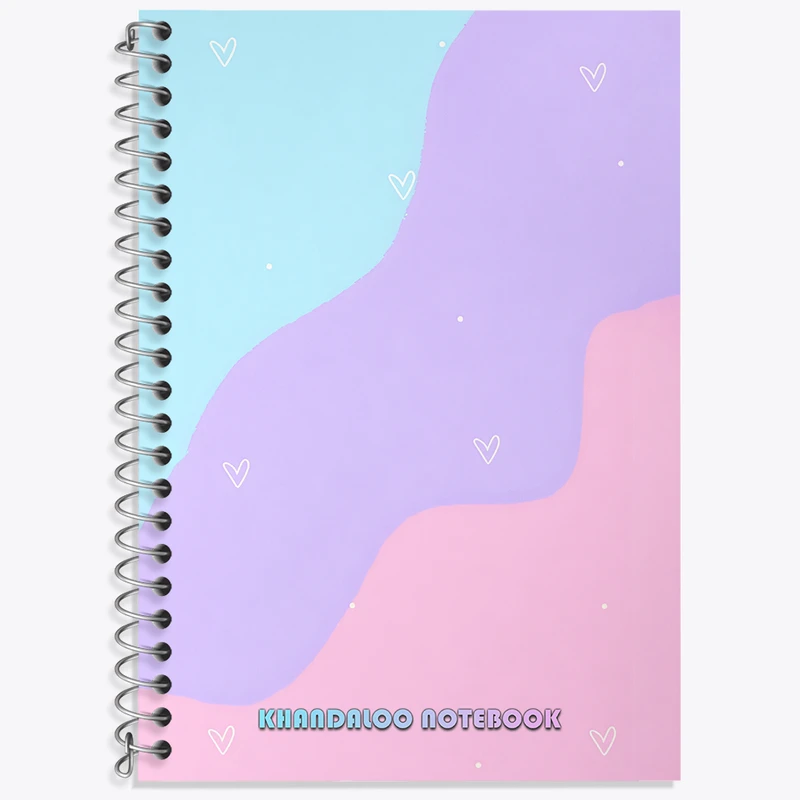 دفتر نت موسیقی 50 برگ خندالو طرح رنگ پاستیلی کد N6007