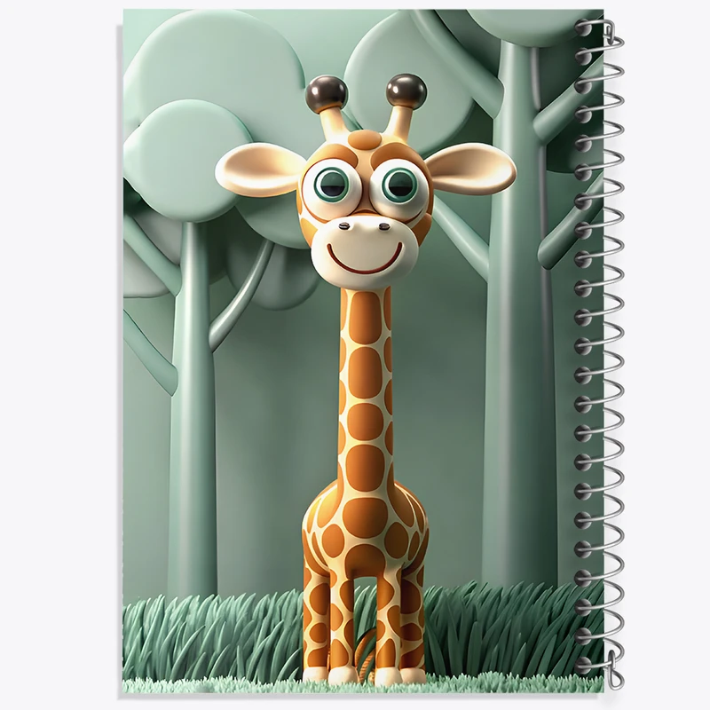 دفتر مشق 100 برگ خندالو طرح زرافه کد F12769