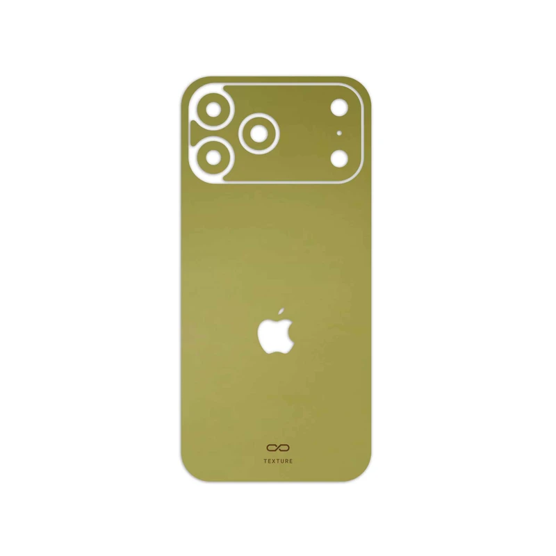 برچسب پوششی ماهوت مدل Matte-Gold مناسب برای گوشی موبایل اپل iPhone 17 Pro Max