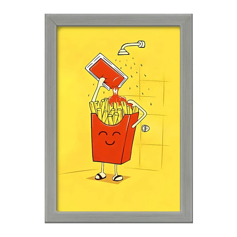 تابلو خندالو طرح سیب زمینی و سس کچاپ کد F10603