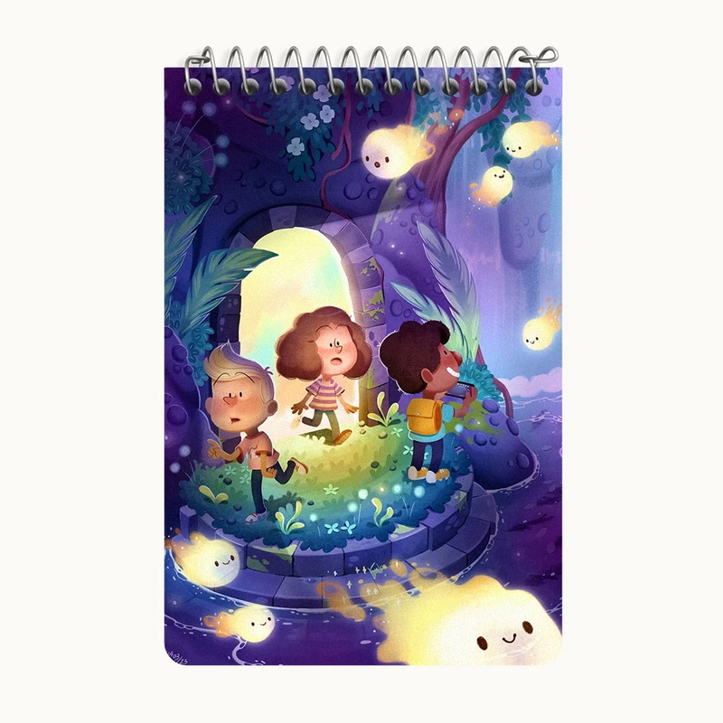 دفتر یادداشت 50 برگ خندالو طرح دخترانه کد F10941