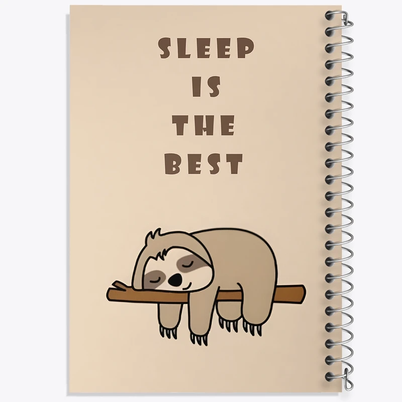 دفتر طراحی 50 برگ خندالو طرح تنبل بامزه کد N3200