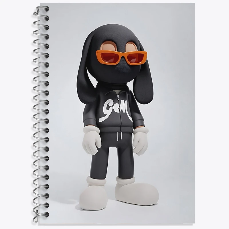 دفتر نت موسیقی 50 برگ خندالو طرح آدمک ماسک دار کد F4048