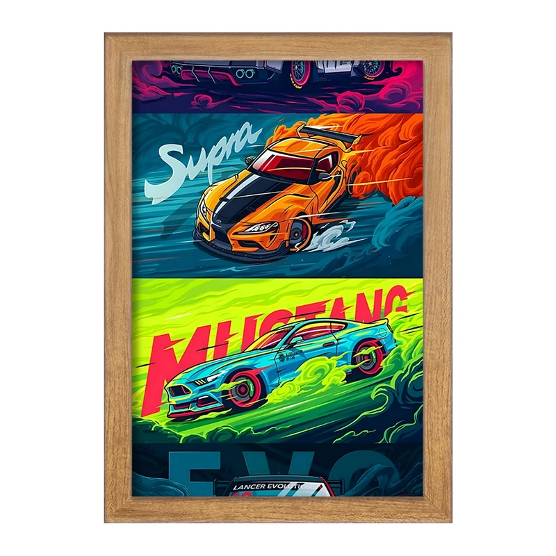 تابلو خندالو طرح تویوتا (Toyota Supra) کد F13739