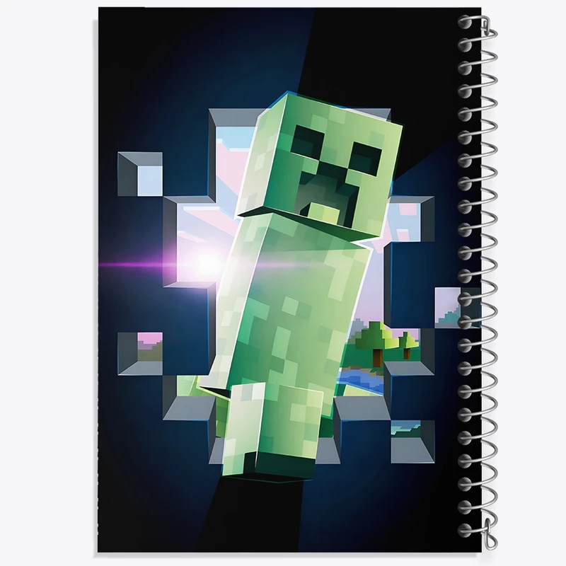 دفتر لیست خرید 50 برگ خندالو طرح ماینکرافت (Minecraft) کد F3512