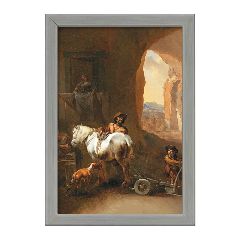 تابلو خندالو طرح نقاشی داخلی پایدار اثر نیکلاس پیترز برچم کد F12323