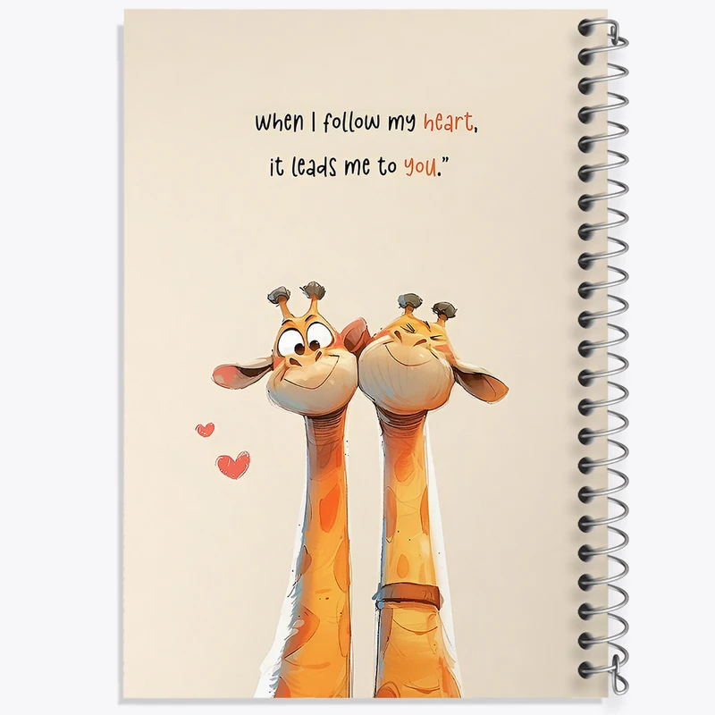 دفتر مشق 50 برگ خندالو طرح عاشقانه (Lovely) کد N9426