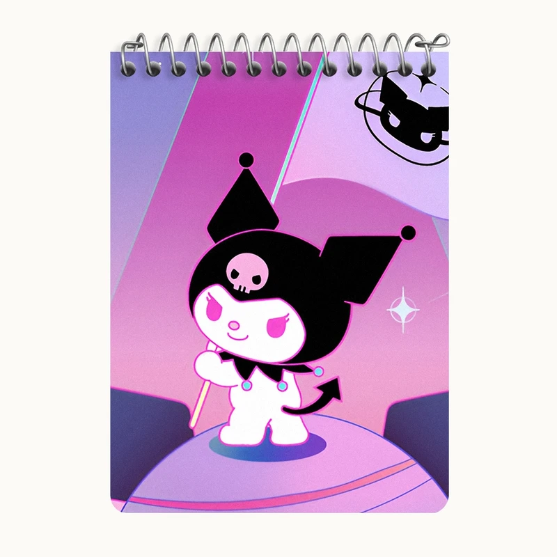 دفتر یادداشت 50 برگ خندالو طرح کرومی (Kuromi) کد N9074