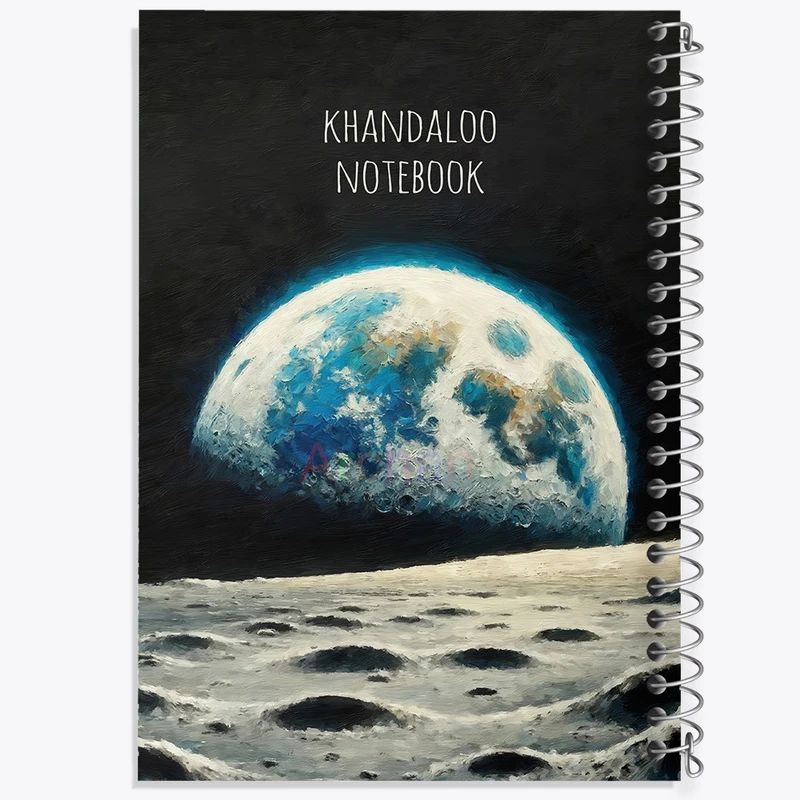 دفتر لیست خرید 50 برگ خندالو طرح ماه و زمین کد N8300