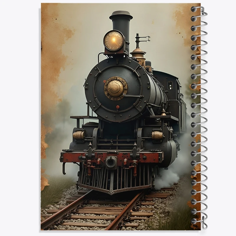 دفتر طراحی 50 برگ خندالو طرح قطار کد F9487