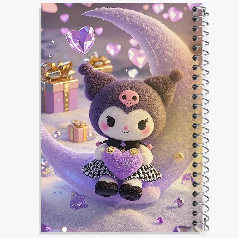 دفتر نقاشی 50 برگ خندالو طرح کرومی (Kuromi) کد F10294