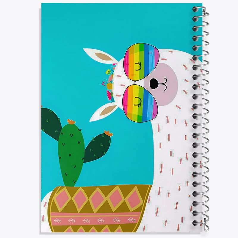 دفتر مشق 100 برگ خندالو طرح لاما بامزه کد N6835