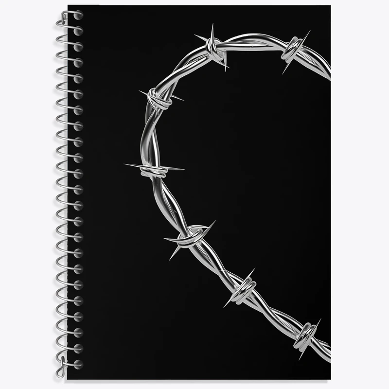 دفتر زبان 50 برگ خندالو طرح قلب کد F3870