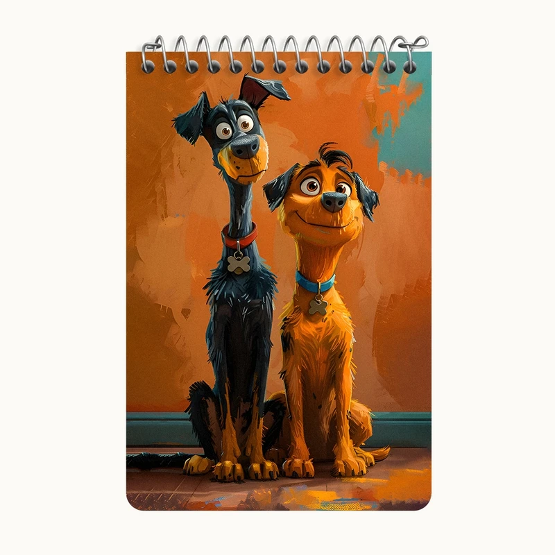 دفتر یادداشت 50 برگ خندالو طرح سگ های بامزه کد F11821