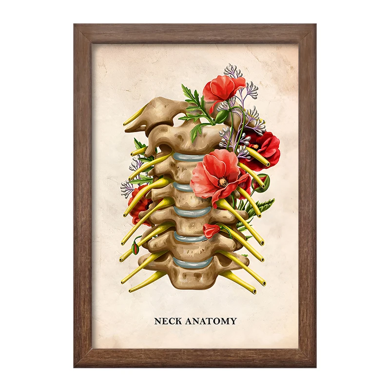 تابلو خندالو طرح آناتومی گردن (Neck Anaotomy) کد F13989