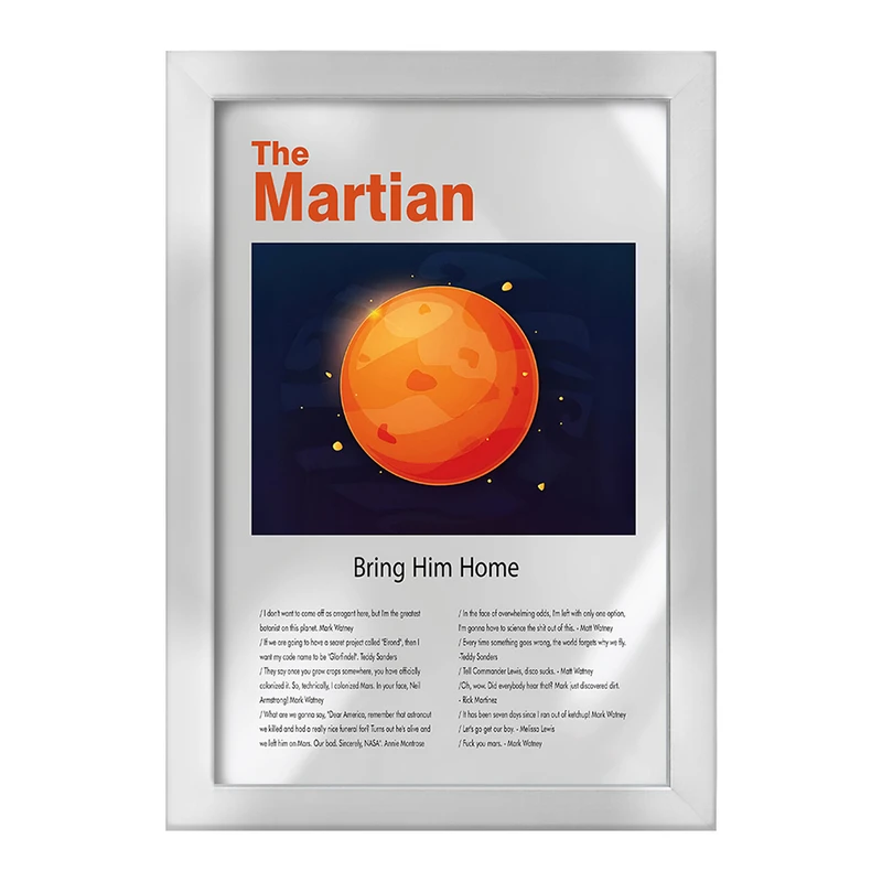 تابلو خندالو طرح مریخی (The Martian) کد F13856
