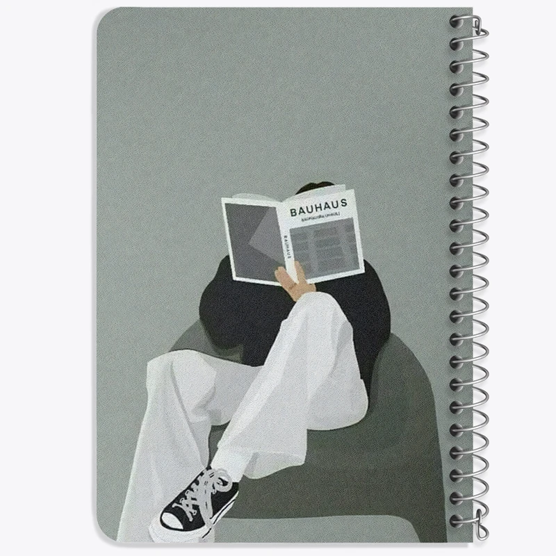 دفتر یادداشت 50 برگ خندالو طرح دخترانه مینیمال کد F3244
