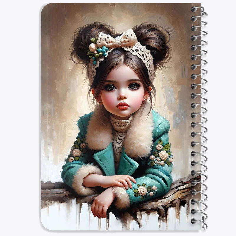 دفتر یادداشت 50 برگ خندالو طرح دخترانه کد F5517