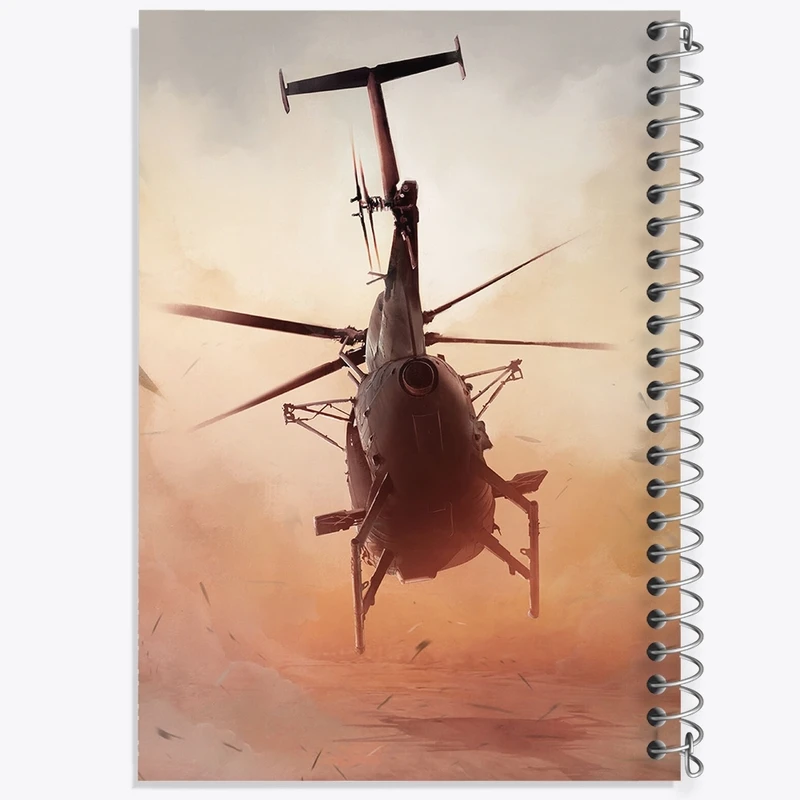 دفتر طراحی 50 برگ خندالو طرح بالگرد کد F1136